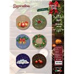 CartoGi Natale 24 Chiudipacco Diam. 6 Decorations 1389/G 6 pz.