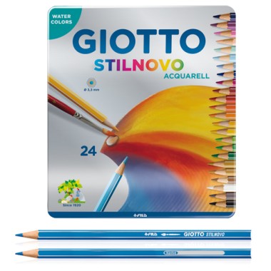 Pastelli Acquarellabili Giotto Stilnovo Metal 24 F256300