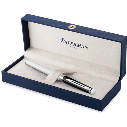 Waterman Hemisphere Black White Roller