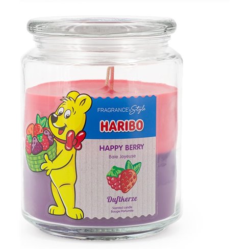 Haribo Candela Profumata Doppia Profumazione Happy Berry 510 gr.