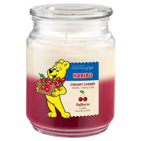 Haribo Candela Profumata Doppia Profumazione Creamy Cherry 510 gr.