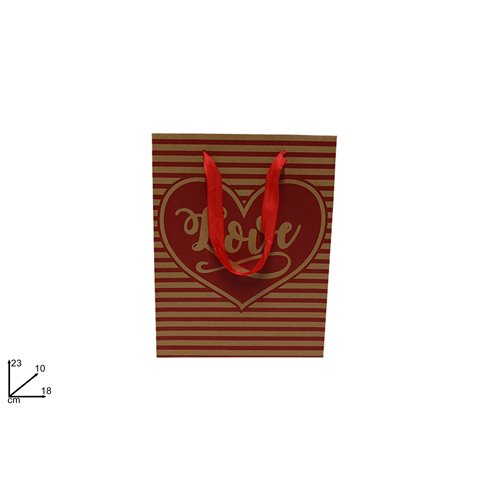 SV Shopper San Valentino Kraft mis. 23x18x10