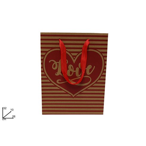 SV Shopper San Valentino Kraft mis. 32x26x10