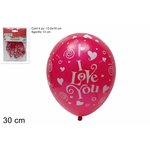 SV Palloncino I Love You 30 cm. in blister da 4 pz.