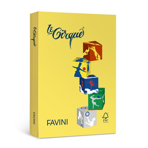 Carta le Cirque gr. 80 Col. Forti A3 500 ff Giallo Zolfo 200