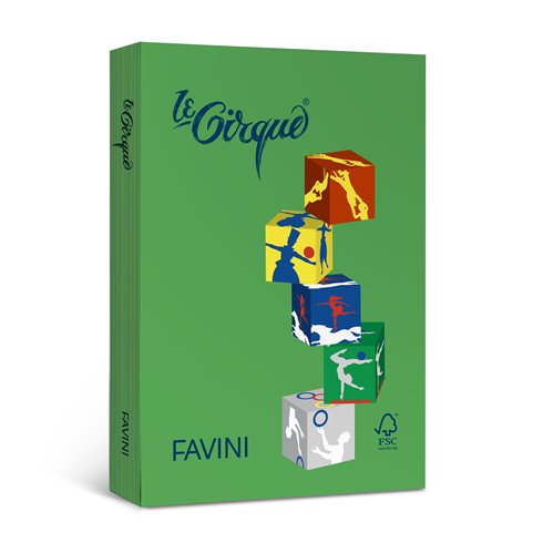 Carta le Cirque gr. 80 Col. Forti A3 500 ff Verde Bandiera 208