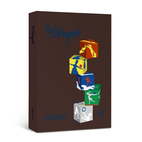 Carta le Cirque gr. 80 Col. Forti A4 500 ff Castagna 310