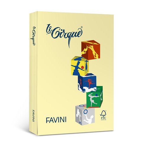 Carta le Cirque gr. 80 Col. Tenui A4 500 ff Giallo 100