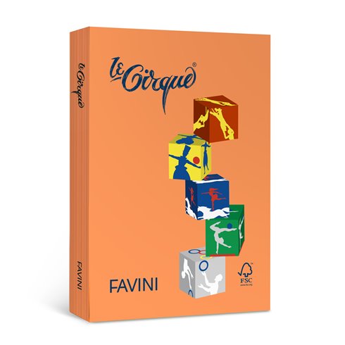 Carta le Cirque gr.160 Col. Forti A4 250 ff Arancio Tropico 205