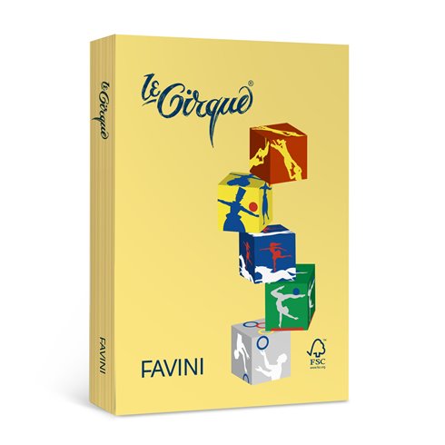 Carta le Cirque gr. 80 Col. Forti A3 500 ff Giallo Sole 202