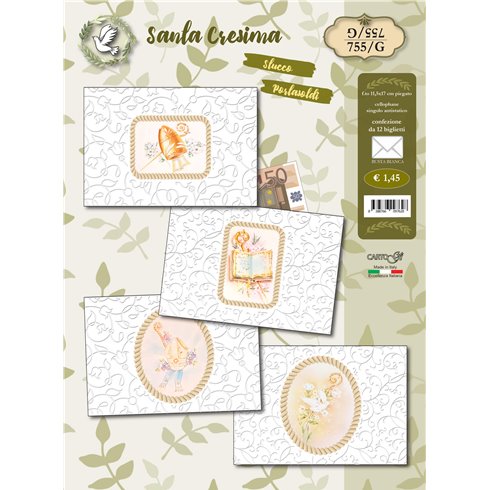 Biglietti CartoGi 25 Cresima P/soldi 755/G