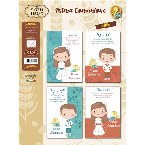 Biglietti CartoGi 25 Comunione 1453/G