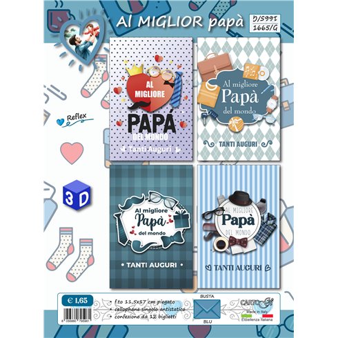 Biglietti CartoGi 25 Papa' - Al Miglior Papà 1665/G