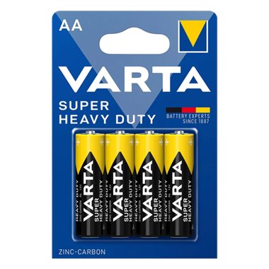 Pile Varta Super Heavy Duty AA Stilo 4 pz.