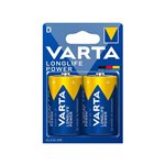 Pile Varta Long Life D Torcia 2 pz.