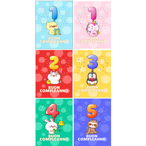 Biglietti Cecami 25 Compelanno Bimbi 1-5 Anni FA00200BC/12 12 pz.