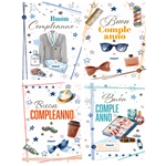 Biglietti Cecami 25 Compleanno "I Migliori Anni" c/rotella 10-80 Anni FA00212BC/12 12 pz.