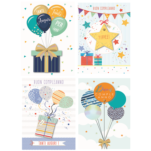 Biglietti Cecami 25 Compleanno 3D FA00167BC/12 12 pz.