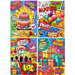 Biglietti Cecami 25 Compleanno fumetti FA00209BC/12 12 pz.