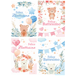 Biglietti Cecami 25 Battesimo p/soldi FE10202PS/12 12 pz.