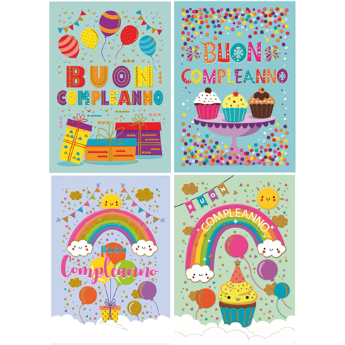 Biglietti Cecami 25 Compleanno FA00161BC/12 12 pz.