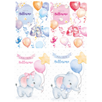 Biglietti Cecami 25 Battesimo FE10161FB/12 12 pz.