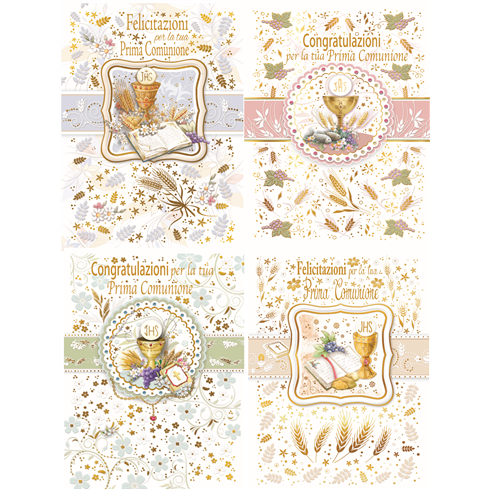 Biglietti Cecami 25 Comunione FE10197PC/12 12 pz.