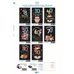 Biglietti Cecami 25 Compleanno "I Migliori Anni" FA00144BC/12 12 pz.