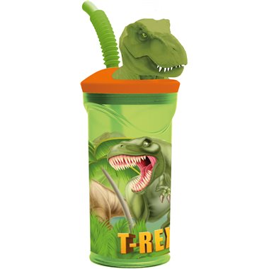 Stor Bicchiere 3D e cannuccia 360 ml. Dinosaur 26266