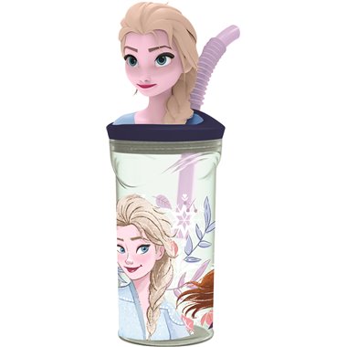 Stor Bicchiere 3D e cannuccia 360 ml. Frozen  81066