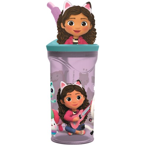 Stor Bicchiere 3D e cannuccia 360 ml. Gabby 21266
