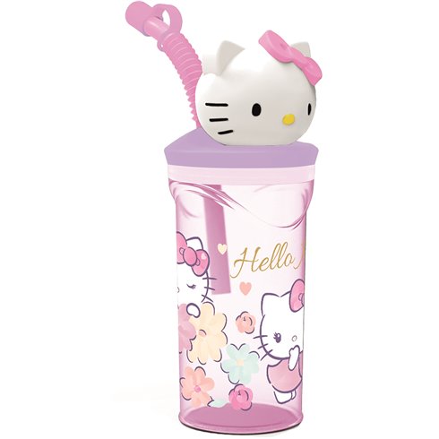 Stor Bicchiere 3D e cannuccia 360 ml. Hello Kitty 81766