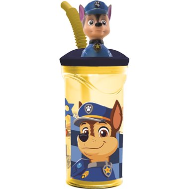 Stor Bicchiere 3D e cannuccia 360 ml. Paw Patrol Boy  81666