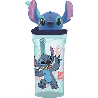 Stor Bicchiere 3D e cannuccia 360 ml. Stitch  74869