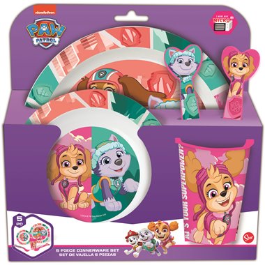 Stor Set Pappa 5 pezzi Paw Patrol Girl 81850