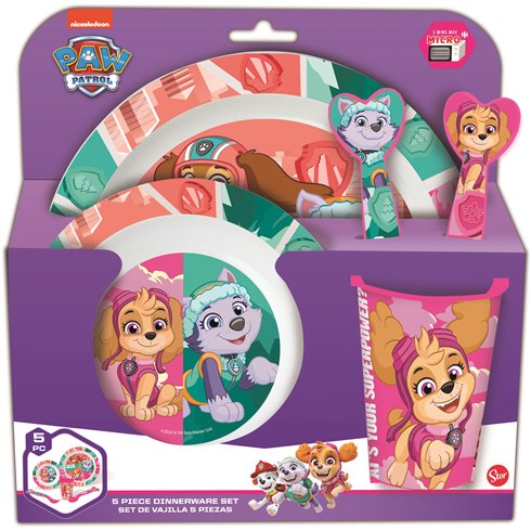 Stor Set Pappa 5 pezzi Paw Patrol Girl 81850