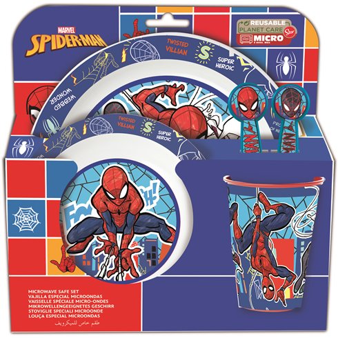 Stor Set Pappa 5 pezzi Spiderman 83550
