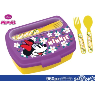 Stor Porta Merenda e posate Minnie  81209