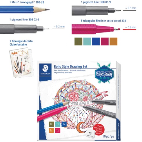 Set Staedtler Disegno Boho 61 DJT3