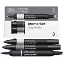 W&N Promarker Set  3 Grey Tones 0290185