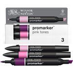 W&N Promarker Set  3 Pink Tones 0290189