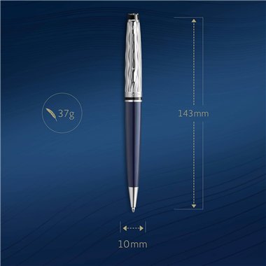 Waterman Expert Deluxe Blue Chrome Trim Sfera 2166466