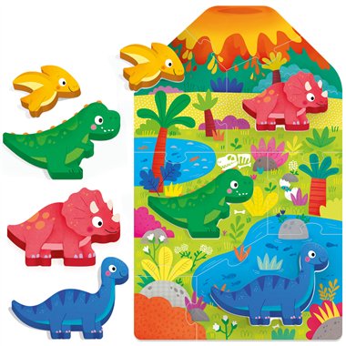 Headu 25 Montessori First Puzzle Dinosaurs
