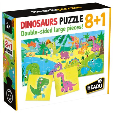 Headu 25 Puzzle 8+1 Dinosaurs