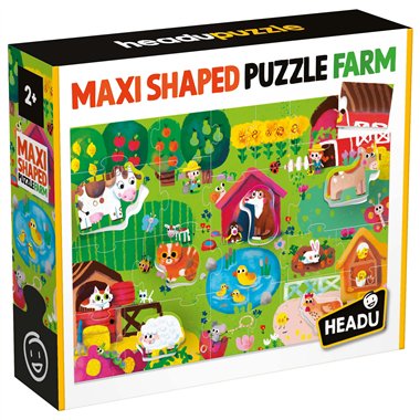 Headu 25 Maxi Shaped Puzzle Farm