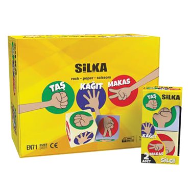 Gomme Silka TPR Roccia Carta Forbici 12 pz. ART.1039