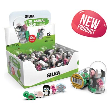 Gomme Silka TPR Kit Animali 12 Set. ART.1036