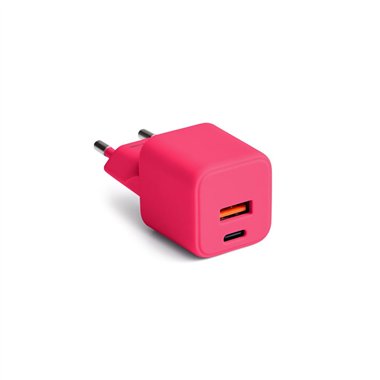 TF Caricatore Colorum USB-A USB-C 30W Magenta