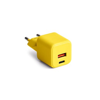 TF Caricatore Colorum USB-A USB-C 30W Giallo