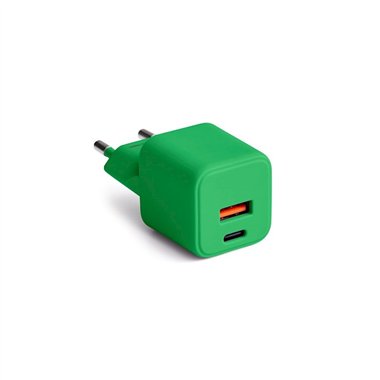 TF Caricatore Colorum USB-A USB-C 30W Verde